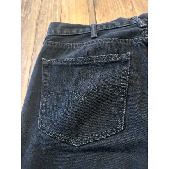 Levi’s 505 Men’s Black Jeans Size 38x32 Pants Straight Leg Classic Fit - Picture 14 of 16
